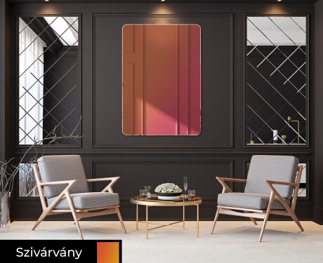 Lekerekítettmodern dekor tükör rendelés L172 #7