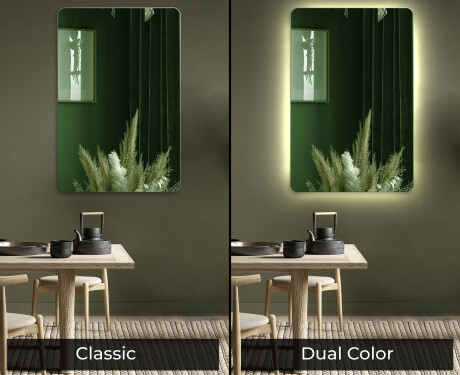 Lekerekítettmodern dekor tükör rendelés L172 #9