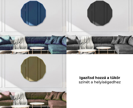 Kerek modern dekor tükör rendelés L176 #10