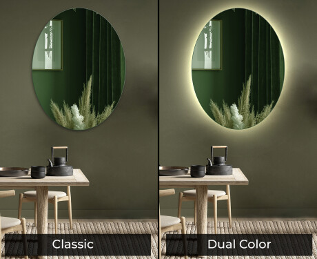 Ovális modern dekor tükör rendelés L179 #9