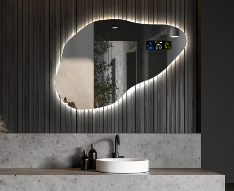 LED Fürdőszobai Tükör Irreguláris Formával P221 #6