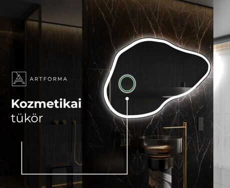 LED Fürdőszobai Tükör Irreguláris Formával P222 #4