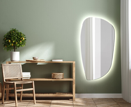 LED Fürdőszobai Tükör Irreguláris Formával I221 #2