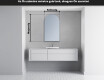 LED Fürdőszobai Tükör Irreguláris Formával Y221 #4