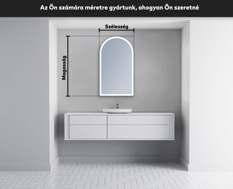 LED Fürdőszobai Tükör Irreguláris Formával Y222 #5