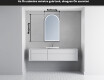 LED Fürdőszobai Tükör Irreguláris Formával Y223 #5