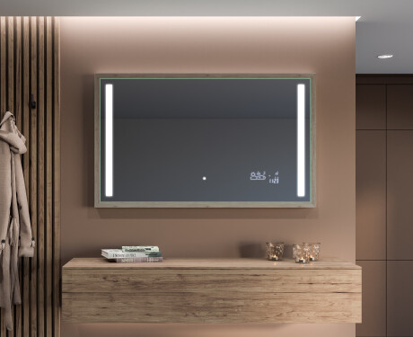 Fürdőszobai Tükör Kerettel És LED Világítással FrameLine L02 #12