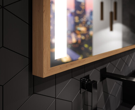 Fürdőszobai Tükör Kerettel És LED Világítással FrameLine L02 #3