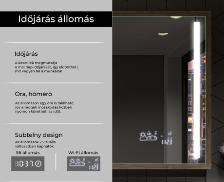 Fürdőszobai Tükör Kerettel És LED Világítással FrameLine L02 #8