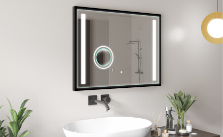 Fürdőszobai Tükör Kerettel És LED Világítással FrameLine L02