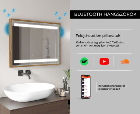 Fürdőszobai Tükör Kerettel És LED Világítással FrameLine L09 #11