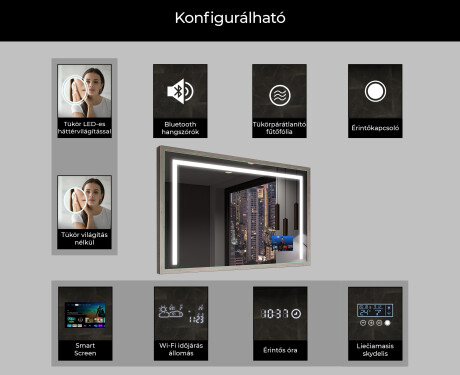 Fürdőszobai Tükör Kerettel És LED Világítással FrameLine L11 #7