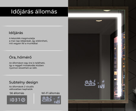 Fürdőszobai Tükör Kerettel És LED Világítással FrameLine L11 #8