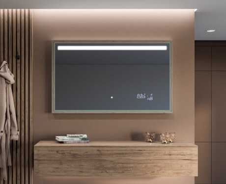 Fürdőszobai Tükör Kerettel És LED Világítással FrameLine L12 #12