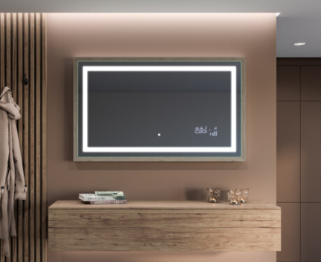 Fürdőszobai Tükör Kerettel És LED Világítással FrameLine L15 #12