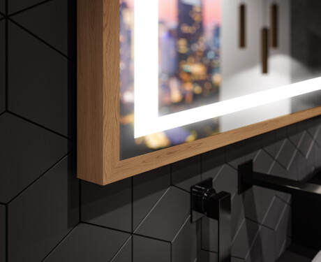 Fürdőszobai Tükör Kerettel És LED Világítással FrameLine L15 #3