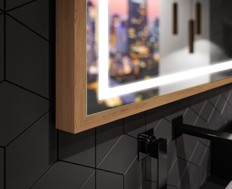 Fürdőszobai Tükör Kerettel És LED Világítással FrameLine L49 #3