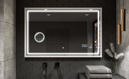 Fürdőszobai Tükör Kerettel És LED Világítással FrameLine L49