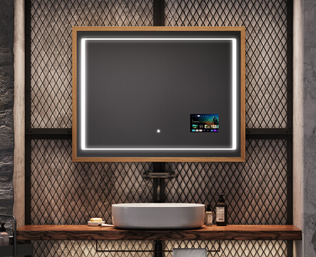 Fürdőszobai Tükör Kerettel És LED Világítással FrameLine L61