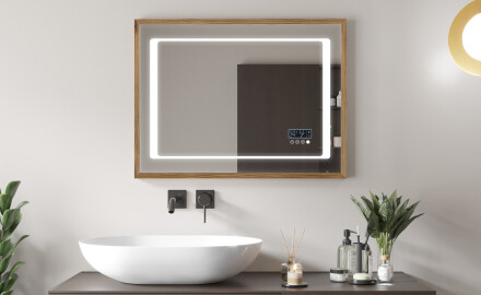 Fürdőszobai Tükör Kerettel És LED Világítással FrameLine L61