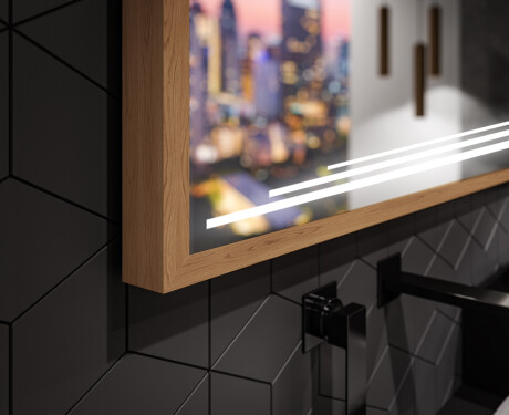 Fürdőszobai Tükör Kerettel És LED Világítással FrameLine L75 #3