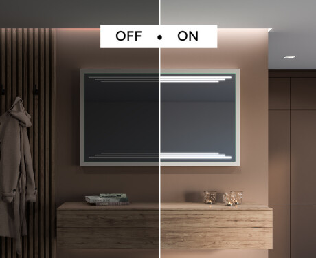 Fürdőszobai Tükör Kerettel És LED Világítással FrameLine L75 #5