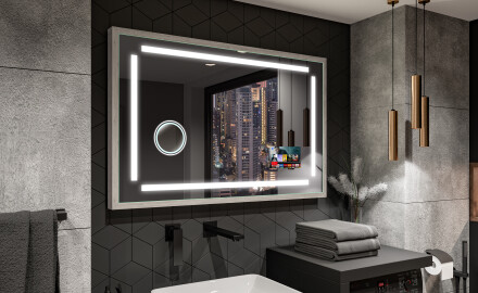 Fürdőszobai Tükör Kerettel És LED Világítással FrameLine L124