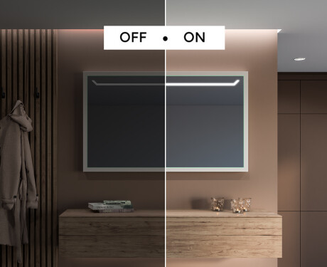 Fürdőszobai Tükör Kerettel És LED Világítással FrameLine L128 #5