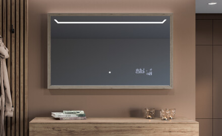 Fürdőszobai Tükör Kerettel És LED Világítással FrameLine L128