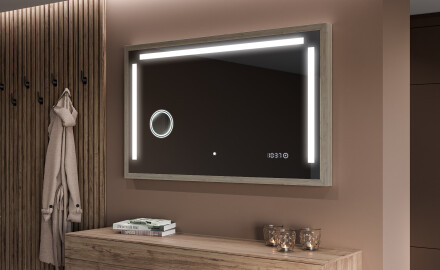 Fürdőszobai Tükör Kerettel És LED Világítással FrameLine L134