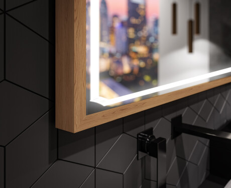 Fürdőszobai Tükör Kerettel És LED Világítással FrameLine L137 #3