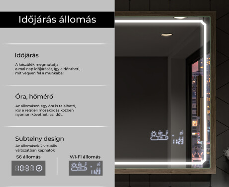 Fürdőszobai Tükör Kerettel És LED Világítással FrameLine L137 #8