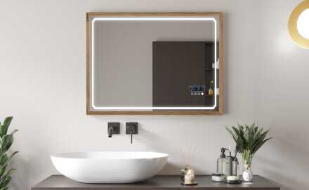Fürdőszobai Tükör Kerettel És LED Világítással FrameLine L137