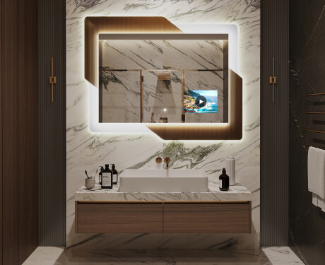 Fürdőszoba Tükör Világítással LED - Retro