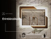 Fürdőszoba Tükör Világítással LED - Retro #9