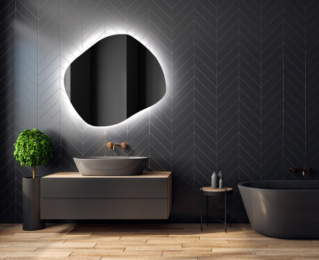 LED Fürdőszobai Tükör Irreguláris Formával R221 #2