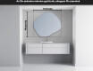 LED Fürdőszobai Tükör Irreguláris Formával R221 #3