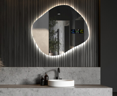 LED Fürdőszobai Tükör Irreguláris Formával R221 #6