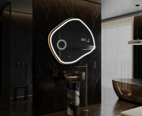 LED Fürdőszobai Tükör Irreguláris Formával R222 #10