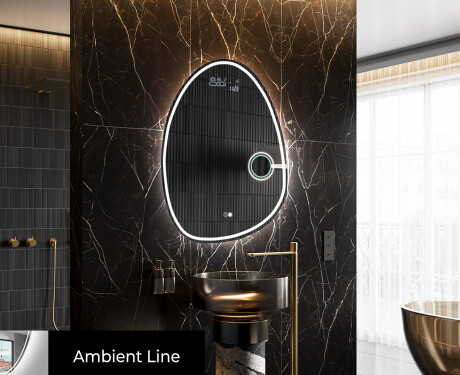 LED Fürdőszobai Tükör Irreguláris Formával SF223