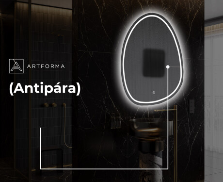 LED Fürdőszobai Tükör Irreguláris Formával SF223 #9