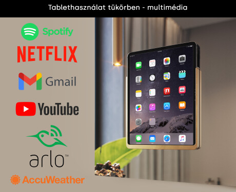 Okos LED fürdőszobai tükör Displine Apple L01 kerettel #3