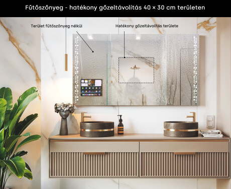 Modern LED Tükör iPad Displine L38 kerettel #7