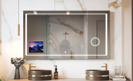Okos LED fürdőszobai tükör Displine Apple L61 kerettel
