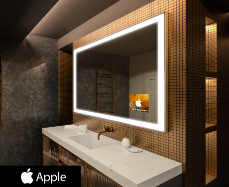 Megvilágított fürdőszobai tükör LED SMART L01 Apple #1
