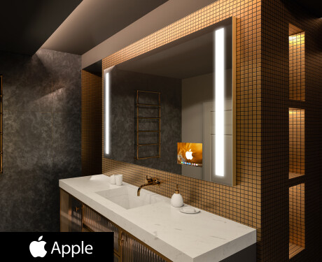 Megvilágított fürdőszobai tükör LED SMART L02 Apple #1