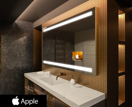 Megvilágított fürdőszobai tükör LED SMART L09 Apple #1
