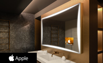 Megvilágított fürdőszobai tükör LED SMART L77 Apple