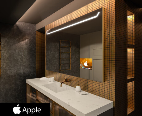 Megvilágított fürdőszobai tükör LED SMART L128 Apple #1