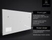 Furdoszoba tukor LED SMART L129 Apple #5